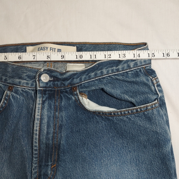 Gap Easy Fit Mens Straight Leg Mid Rise Blue Jeans, 30 x 31" - Picture 9 of 10